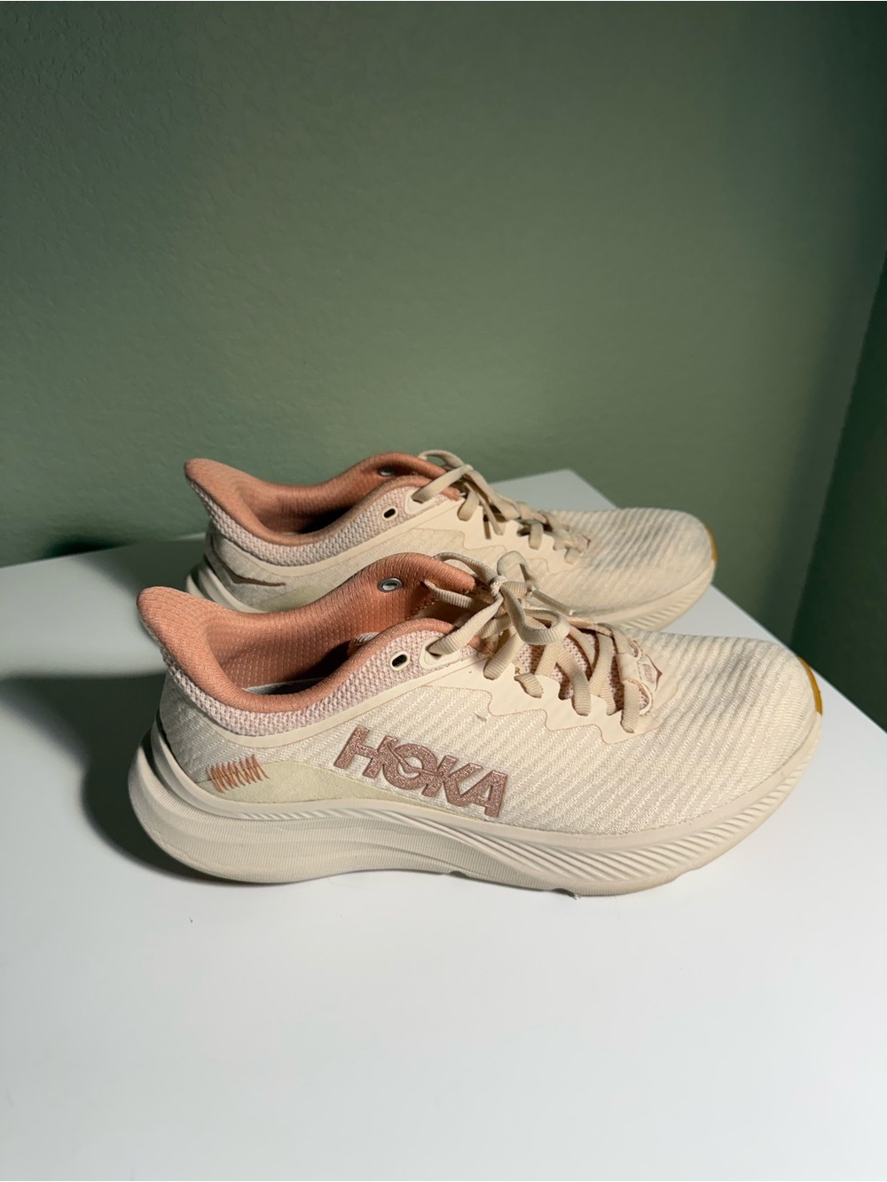 HOKA Women’s Cream & Peach Solimar Shoes